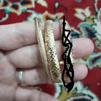 ۳ عدد النگو و دو عدد انگشتر طلا
