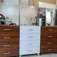 دراور ارایشی با آیینه ریلی عمده-خرده|جاکفشی، کمد، دراور|تبریز, |دیوار