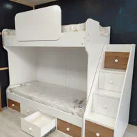 تخت 2طبقه پله ایی شرکتی|تخت و سرویس خواب|قزوین, |دیوار