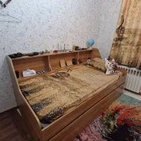 تخت کشویی کم جا دو نفره به همراه دو عدد تشک|تخت و سرویس خواب|تهران, جوادیه تهرانپارس|دیوار