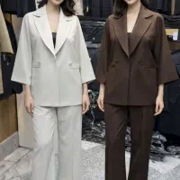 کت وشلوار آستین سه ربع