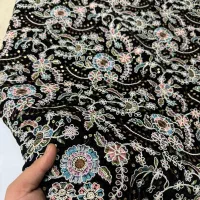 پارچه هندی مخمل و لینن اصل وارداتی|لباس|مشهد, سرافرازان|دیوار