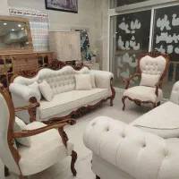 مبل کلاسیک سلطنتی افسون مدل ۸نفره چستر دار آدرینا|مبلمان خانگی و میز عسلی|شیراز, دوکوهک|دیوار