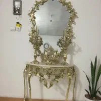 آیینه شمعدون برنز
