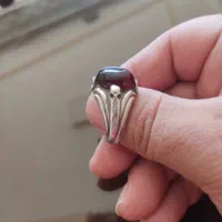 انگشتر ماری نقره با نگین عقیق