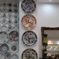 دیوار کوب گلدان و بلبل قدیمی