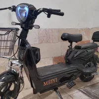 موتور سیکلت برقی (دوچرخه برقی )MEYI مدلW1رنگ‌ مشکی