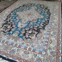 جفت فرش ۹متری و ۱۸ متر دستباف طرح سالاری گل ابریشم