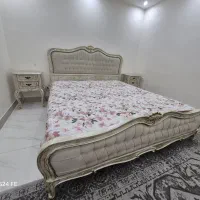 تخت خواب سرویس خواب تمام چوب راش|تخت و سرویس خواب|دورود, |دیوار