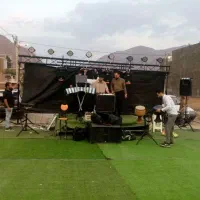 نورپردازی ریسه چمن مصنوعی