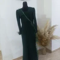 لباس مجلسی ست مادر دختری و پالتو بچه گونه