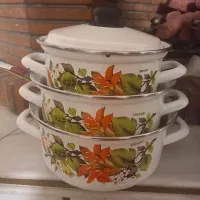 قابلمه ۳ تیکه لعابی ترک