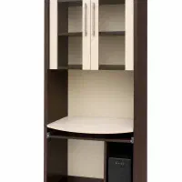 میز کامپیوتر و کتابخانه
