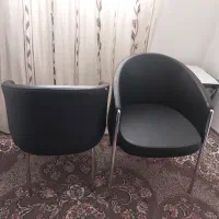 ۲ عدد صندلی اداری نیلپر با ضمانت نامه.نو