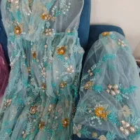 دو دست سنگ و مروارید اصل همراه دستمال از خودش|لباس|سقز, |دیوار