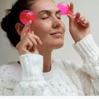 گوی ماساژور ۲ عددی برای صورت گردن|آرایشی، بهداشتی، درمانی|قم, آزادگان|دیوار
