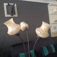 ست زیبای فرفورژه آباژور و شمعدان و عسلی|چراغ خواب و آباژور|کرج, گوهردشت|دیوار