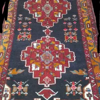 کناره فرش دست بافت طبیعی