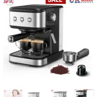 اسپرسو ساز دوکاره اسبولی sboly مدل cm8501A-gs