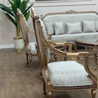 مبل استیل کلاسیک سلطنتی تمام چوب راش کد ۸۰۶|مبلمان خانگی و میز عسلی|چهاردانگه (تهران), |دیوار