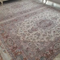 جفت فرش دستباف نفیس ۶ متری، ۴۰ رج، گل ابریشم