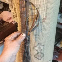 شلاق چرم ترکمنی عتیقه