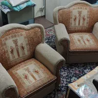 مبل ۷ نفره|مبلمان خانگی و میز عسلی|رشت, رودبارتان|دیوار