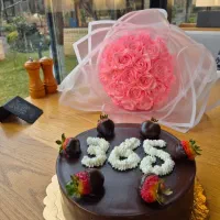 دسته گل روبانی