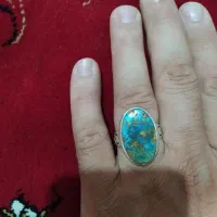 سلام انگشتر نقره فیروزه نیشابور اصلی|جواهرات|شیراز, کوی زهرا|دیوار