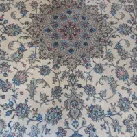 فرش ۶ متری دست باف یزد یک جفت خورشیدی