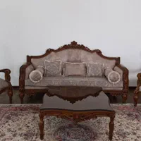 مبلمان چوب ۹نفره همراه با ناهارخوری۸نفره|مبلمان خانگی و میز عسلی|اصفهان, کوی امیریه|دیوار