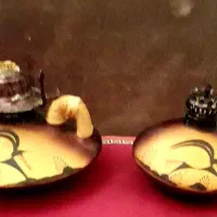 2عددچراغ نفتی فیتیله ای شیک زیبا