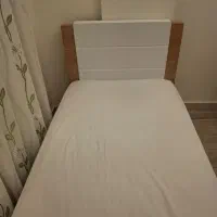 تخت یکنفره سفید با تشک خوشخواب|تخت و سرویس خواب|تهران, شهرک بوعلی|دیوار