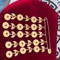 سوزن سکه ی و گوشواره اویز