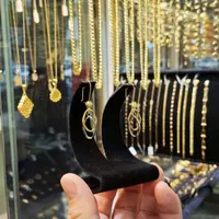 گوشواره اپل دو رنگ بدون اجرت ومالیات فقط با ۷ درصد|جواهرات|رشت, فلسطین|دیوار