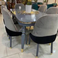 نهار خوری ۶ نفری طوسی کبریتی  تولیدی میلاد