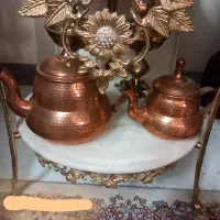 قوری وکتری مسی قدیمی
