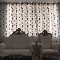 پرده طرح گل شاهد شهر|پرده، رانر، رومیزی|شاهدشهر, |دیوار