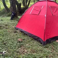 چادر 8 نفره قرمز ژاپنی پنجره دار ضد باد وباران|کوهنوردی و کمپینگ|رشت, گلسار|دیوار