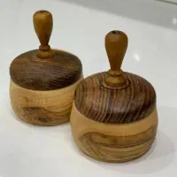 قندان و گلدان چوبی|ظروف سرو و پذیرایی|کرمانشاه, |دیوار