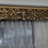قاب پرده عرض ۴ متر در حد نو|پرده، رانر، رومیزی|قرچک, شهرک طلائیه|دیوار