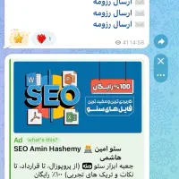 ارائه تبلیغات رسمی تلگرام (Telegram Ads)|خدمات رایانهای و موبایل|کوچصفهان, |دیوار