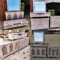 ست آیینه کنسول و میز تلویزیون و جاکفشی|بوفه، ویترین، کنسول|خرم‌آباد, |دیوار