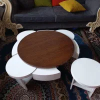 میز جلو مبلی و چهار تا عسلی