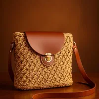 بافتنی زیبا با مکرومه