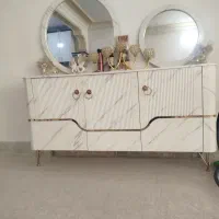 کنسول میز تلویزیون و جلو مبلی با سه عسلی