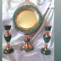 مس فیروزه‌ای با سنگ اصل فیروزه ای نیشابور|صنایع دستی و سایر لوازم تزئینی|تهران, مشیریه|دیوار