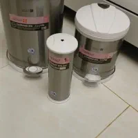 سطل اشغال سه تیکه سالم اکبند  با قوطی سالم