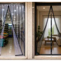 پرده توری مغناطیسی اهنربایی طلقی