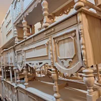 کنسول چوبی بصورت خام و رنگ شده